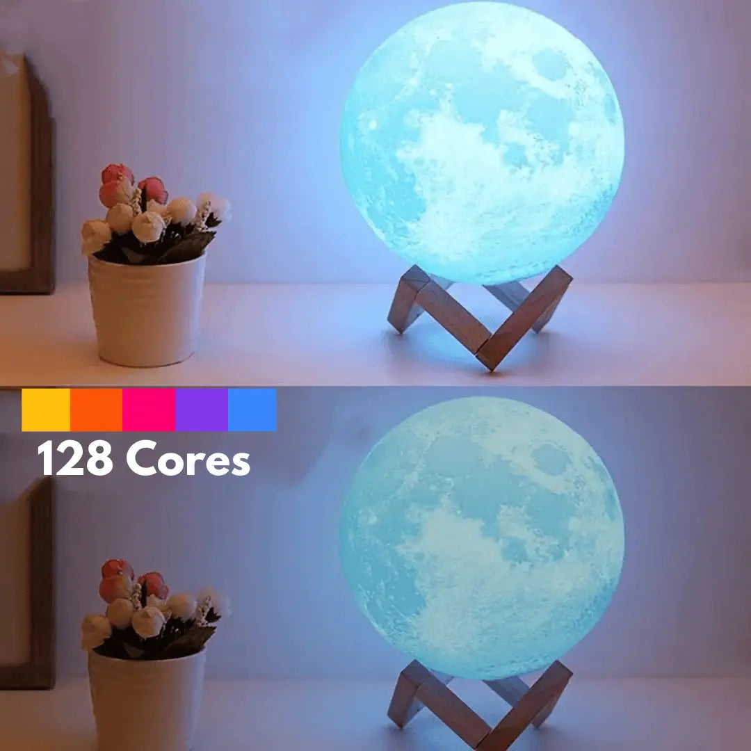 Luminária Lua 3D