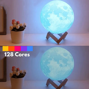 Luminária Lua 3D