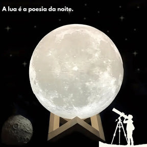 Luminária Lua 3D